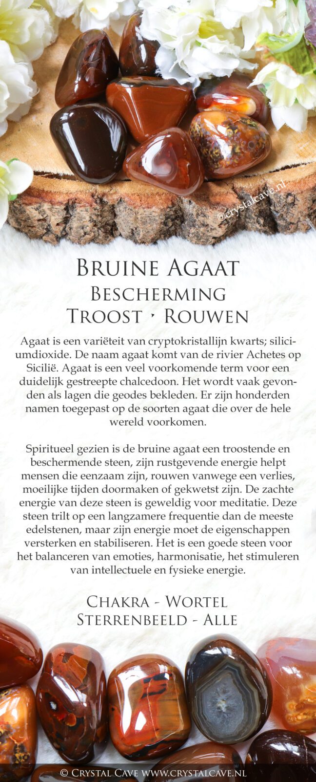 Bruine agaat betekenis - Crystal Cave