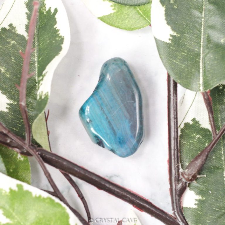 Blauwe agaat geverfd steen - Crystal Cave