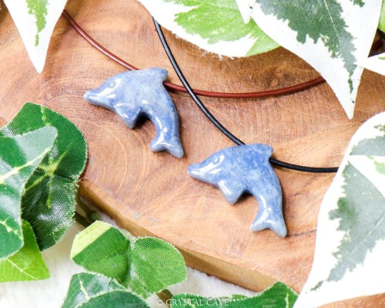 Blauwe aventurijn dolfijn krachtdier spirit animal - Crystal Cave