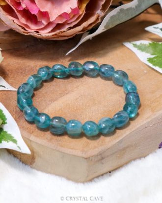 Blauwe fluoriet barock armband - Crystal Cave
