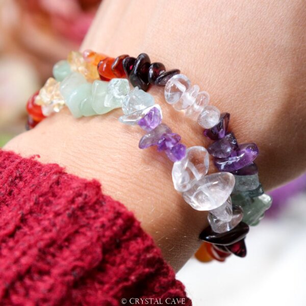 Chakra splitstenen armband - Crystal Cave