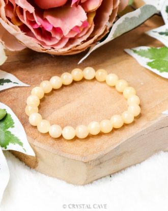Gele calciet armbandje - Crystal Cave