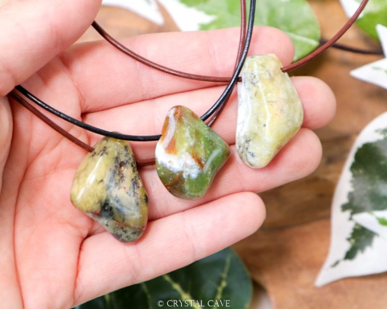 Groene opaal ketting - Crystal Cave