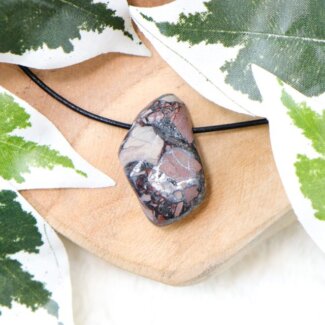 Hematiet breccie met kwarts hanger - Crystal Cave