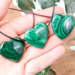 Malachiet ketting hart - Crystal Cave
