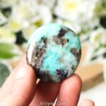 Amazoniet met rookkwarts cabochon - Crystal Cave