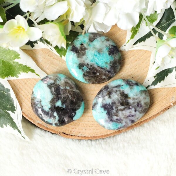 Amazoniet met rookkwarts oplegger - Crystal Cave