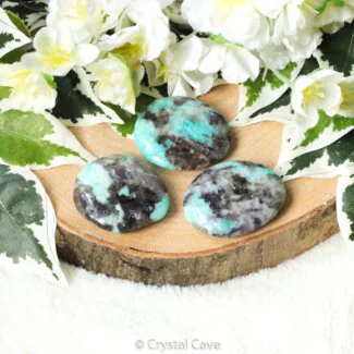 Amazoniet met rookkwarts zaksteen - Crystal Cave