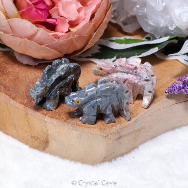 Speksteen dier stegosaurus - Crystal Cave