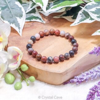 Versteend hout armbandje - Crystal Cave