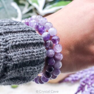 Amethistkwarts 10mm armband - Crystal Cave