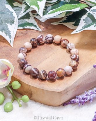 Cappuccino jaspis natuursteen armband - Crystal Cave