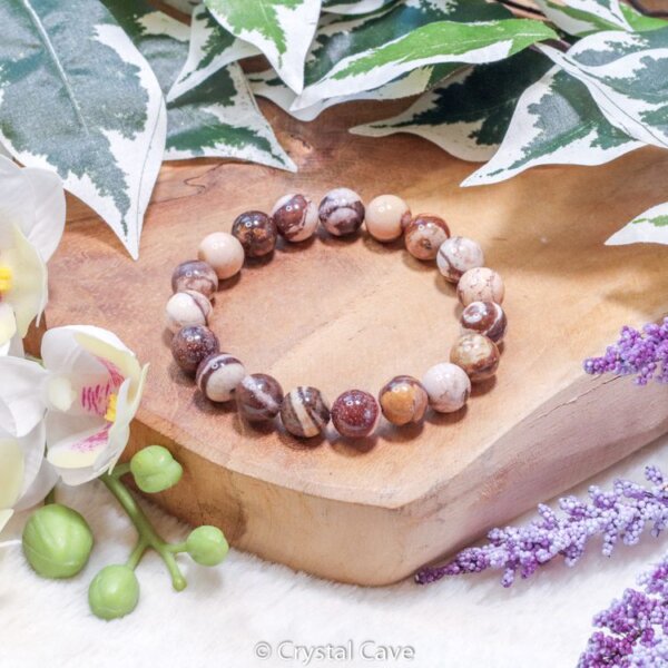 Cappuccino jaspis natuursteen armband - Crystal Cave