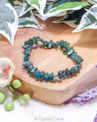 Groene apatiet splitarmband - Crystal Cave