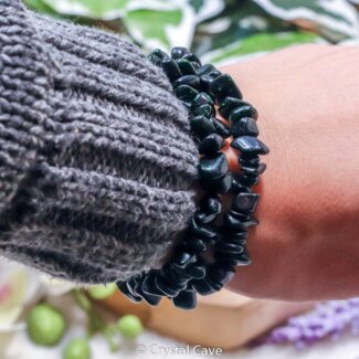 Groene goudsteen splitstenen armband - Crystal Cave