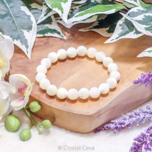 Parelmoer natuursteen armband - Crystal Cave