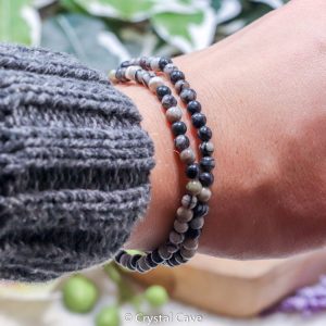 Picasso jaspis 4mm armband - Crystal Cave