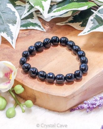 Zwarte onyx barock armband - Crystal Cave