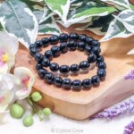 Zwarte onyx knuffelsteen armband - Crystal Cave