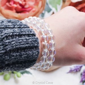 Angel aura 8mm armband - Crystal Cave