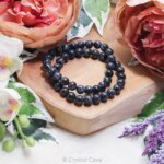 Indigo gabbro powerbeads - Crystal Cave