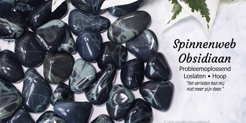 Spinnenweb obsidiaan informatie - Crystal Cave