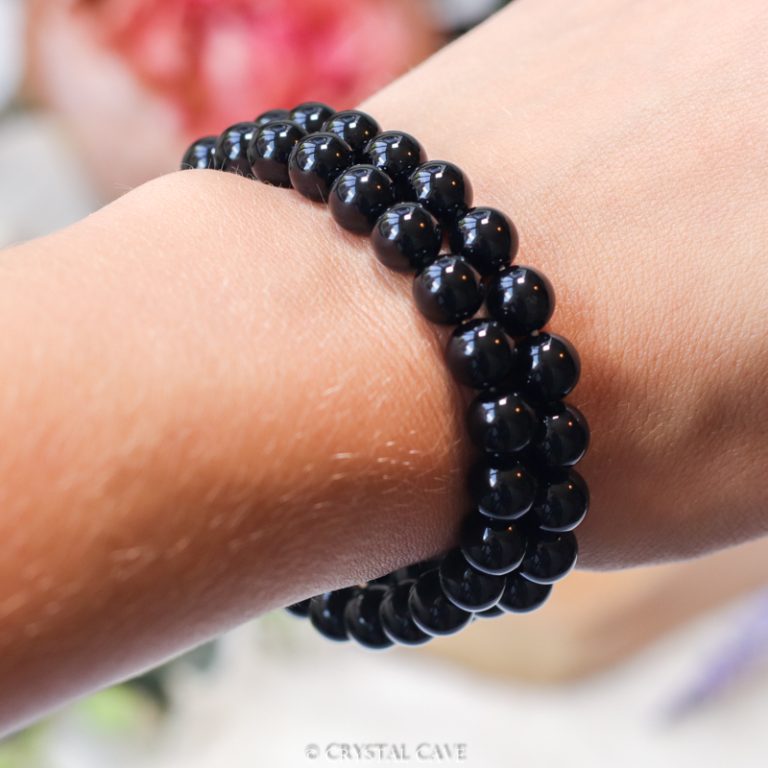 Onyx 8mm armband - Crystal Cave