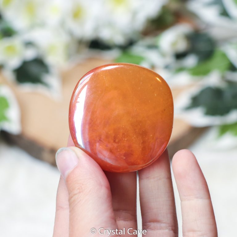 Zonneschijn aura kwarts cabochon - Crystal Cave