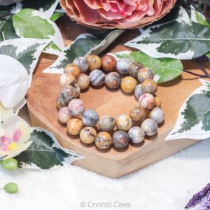 Crazy lace agaat kristallen armband - Crystal Cave
