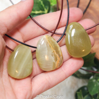 Groene aragoniet ketting - Crystal Cave