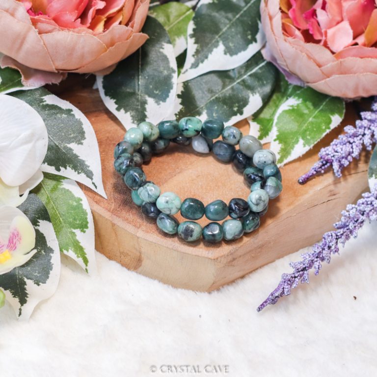 Smaragd knuffelsteen armband - Crystal Cave