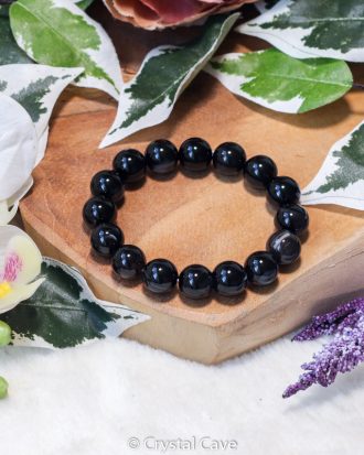 Zwarte agaat armband - Crystal Cave