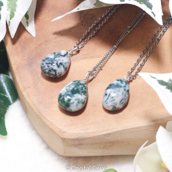 Boomagaat edelsteen ketting - Crystal Cave