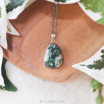 Boomagaat zilveren ketting - Crystal Cave