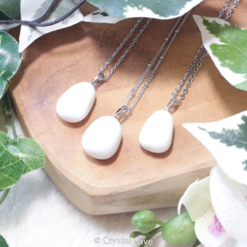 Kascholong opaal edelsteen ketting - Crystal Cave
