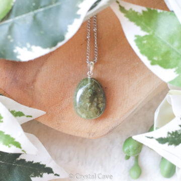 Tsavoriet zilveren ketting - Crystal Cave