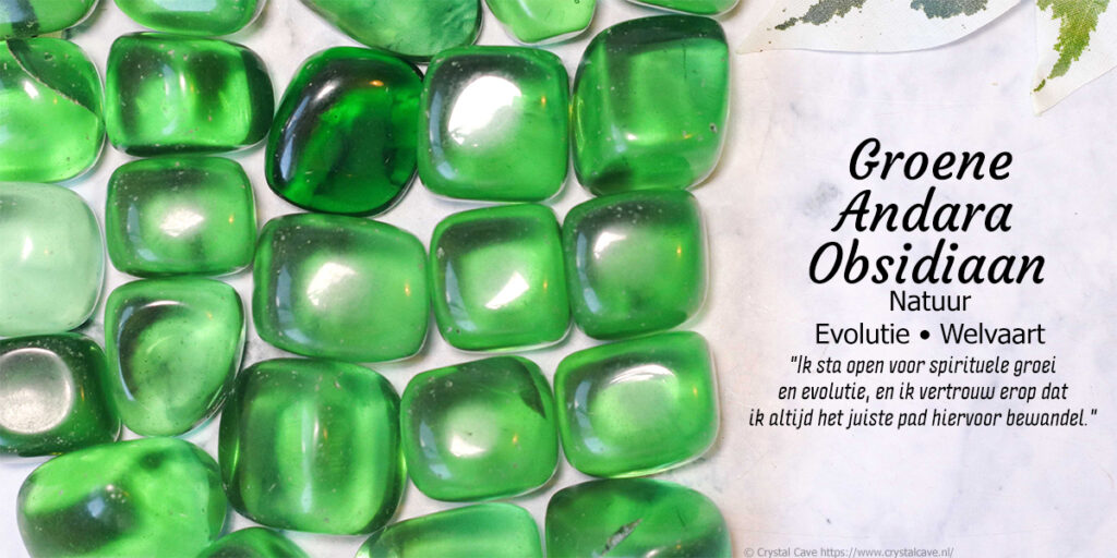 Groene andara obsidiaan informatie - Crystal Cave