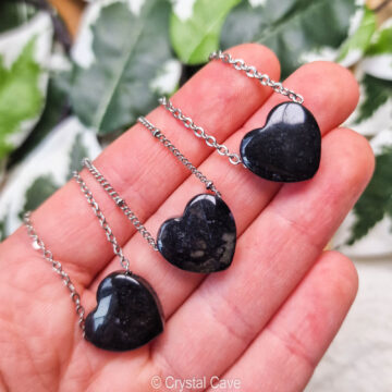 Onyx hartje ketting - Crystal Cave