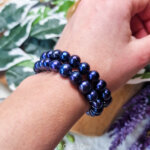 Zwarte parel 10mm armband - Crystal Cave