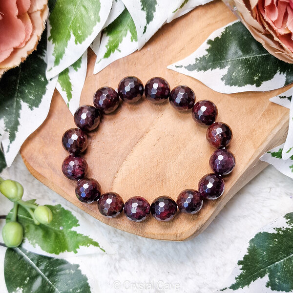 granaat natuurlijke edelstenen armband