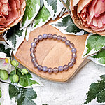 grijze chalcedoon facet geslepen armband