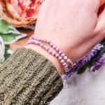 phosphosideriet 4mm facet armband