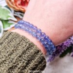blauwe fluoriet 6mm armband